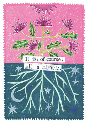 All A Miracle | Support And Encouragement Greeting Card | CURLY GIRL