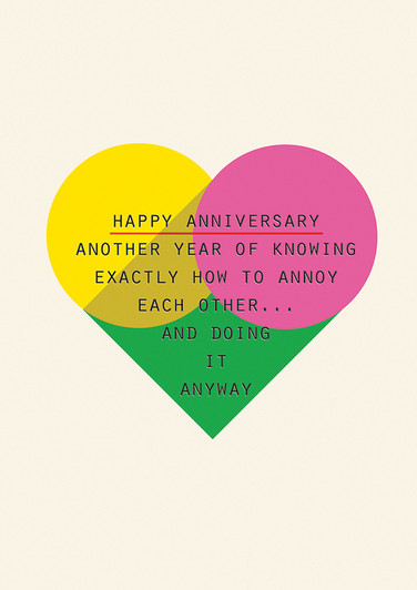 Annoy Each Other | Anniversary Greeting Card | LOLA
