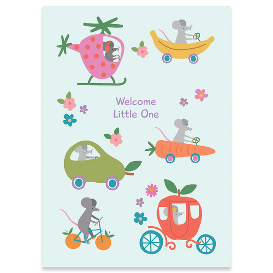 Baby Fruit | New Baby Greeting Card | CARTE