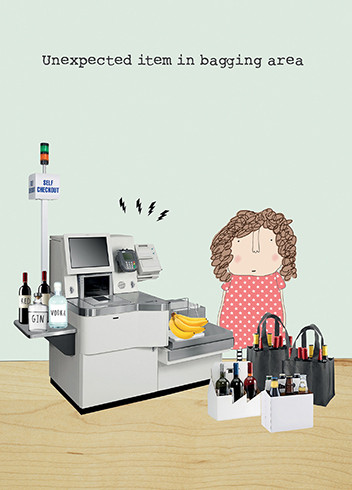 Bagging Area | Birthday Greeting Card | ROSIE MADE A THING