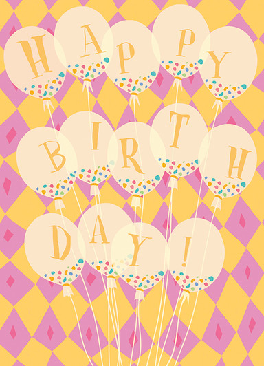 Balloon Bunch | Birthday Greeting Card | J&M MARTINEZ
