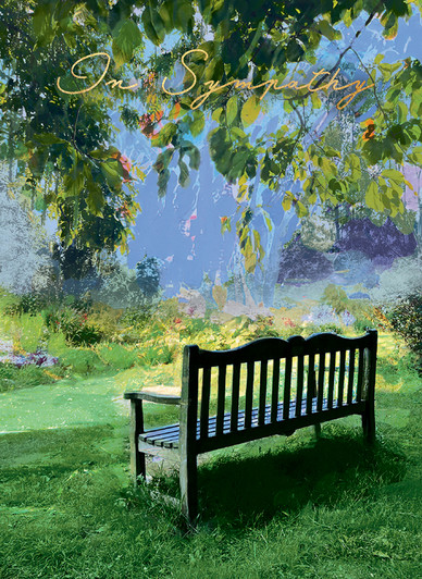 Bench | Sympathy Greeting Card | CARTE