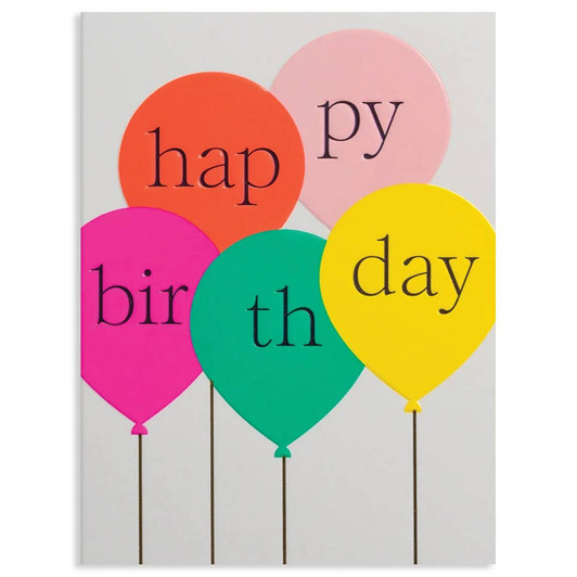 Birthday Balloons | Birthday Greeting Card | LAGOM