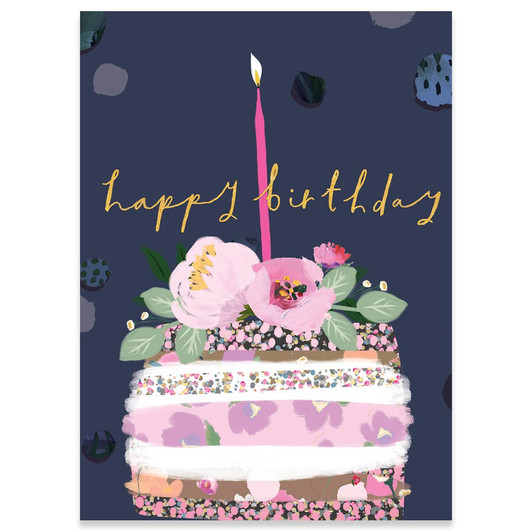Birthday Cake | Birthday Greeting Card | 1973
