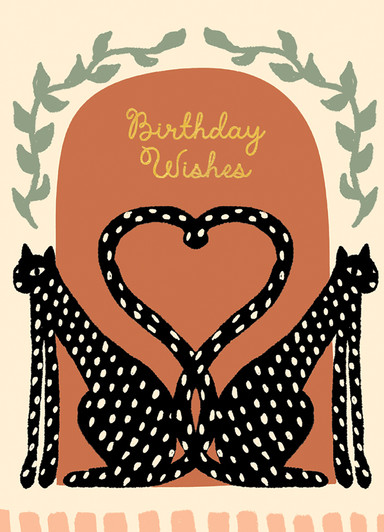 Black Catz | Birthday Greeting Card | 1973