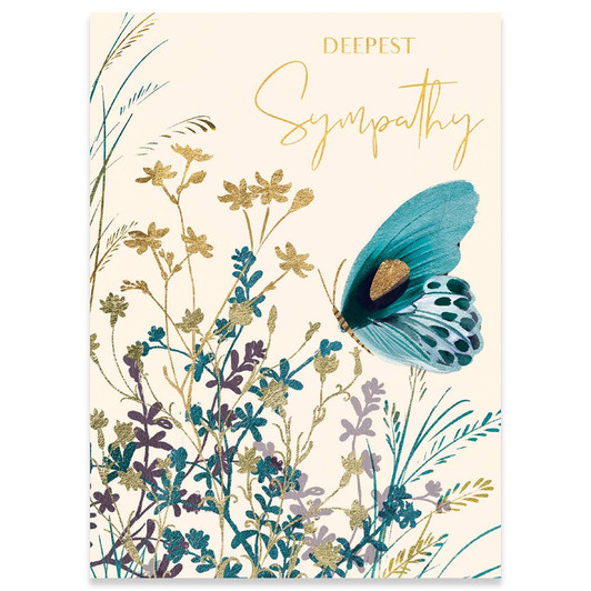 Blue Butterfly | Sympathy Greeting Card | CARTE