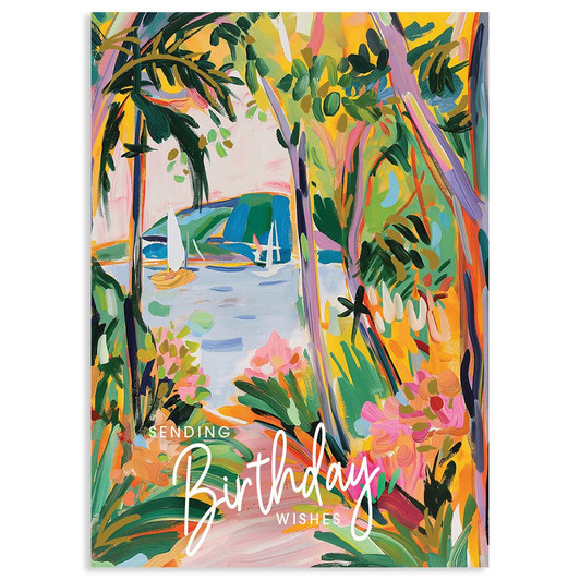 Boats Abstract | Birthday Greeting Card | LOLA