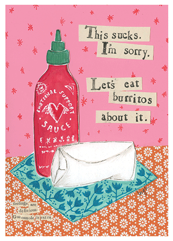 Burritos | Support And Encouragement Greeting Card | CURLY GIRL