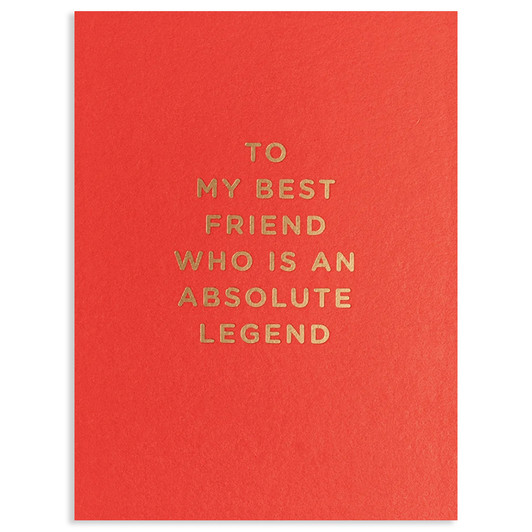Best Friend Legend | Friendship Greeting Card | LAGOM