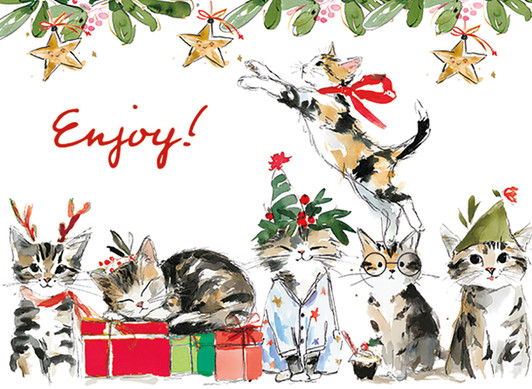 [BOXED SET] Cats | Holiday Greeting Cards | J&M MARTINEZ