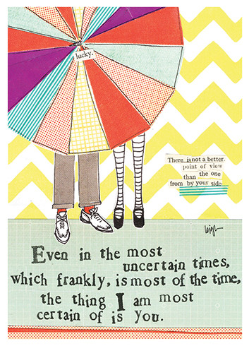 Certain Of You | Love Greeting Card | CURLY GIRL