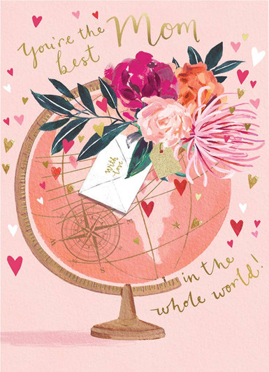 Best Mom In Whole World | Mother's Day Greeting Card | LOUISE TILLER