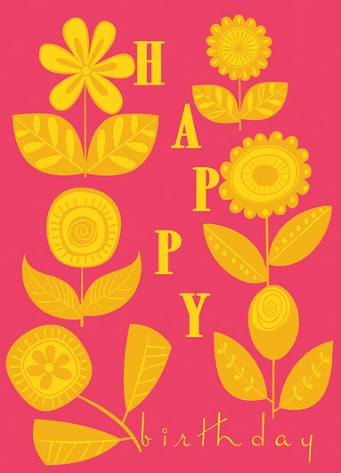 Cut Flowers | Birthday Greeting Card | J&M MARTINEZ