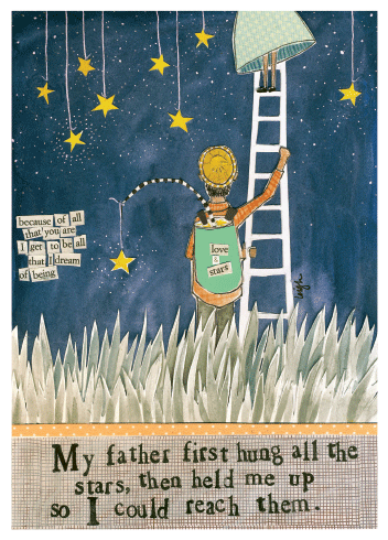 Dad Celebrate | Greeting Card | CURLY GIRL