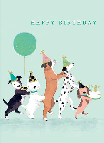 Dog Conga Priced At $6.50 | Birthday Greeting Card | CARTE