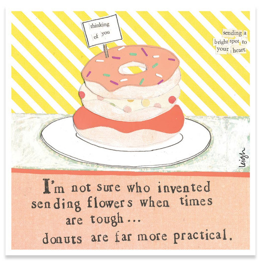 Donuts | Support And Encouragement Greeting Card | CURLY GIRL