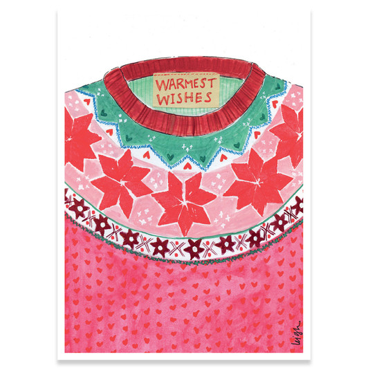 Fair Isle | Holiday Greeting Card | CURLY GIRL