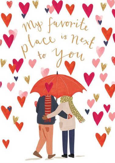 Favorite Place | Valentine's Day Greeting Card | LOUISE TILLER