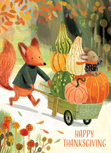 Forest Pumpkins | Thanksgiving Greeting Card | CARTE