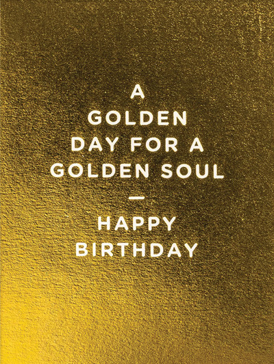Golden Day | Birthday Card | LAGOM