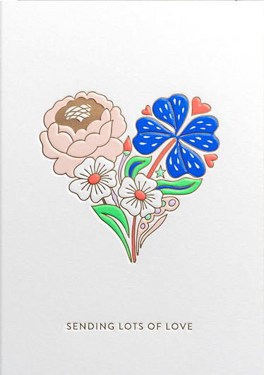 Heart Flowers All Occasions | Greeting Card | LAGOM
