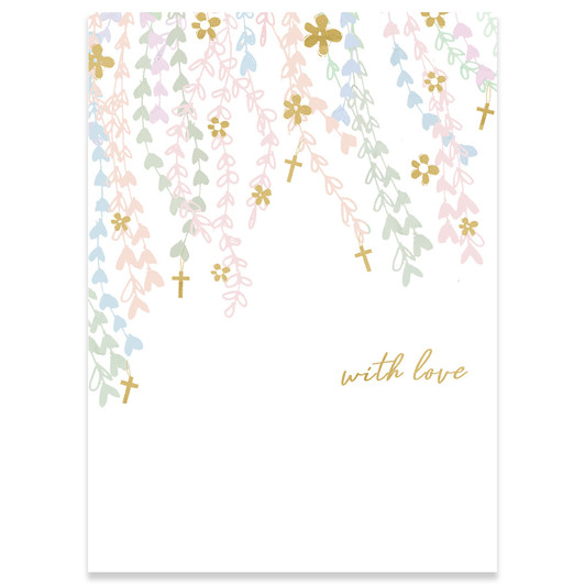 Hearts And Crosses | Religious Greeting Card | CARTE