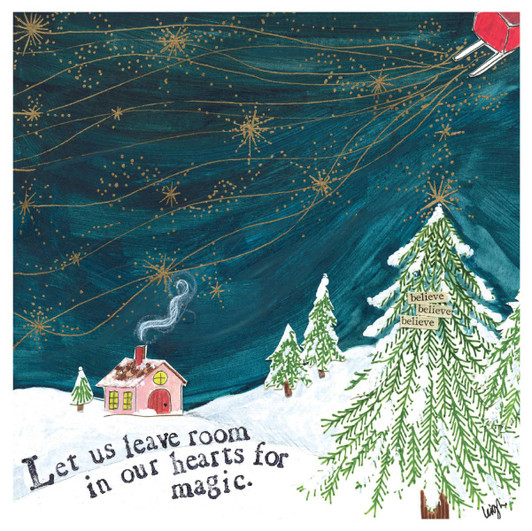 Hearts For Magic | Holiday Greeting Card | CURLY GIRL