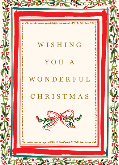 [BOXED SET] Holly Border | Holiday Greeting Cards | CARTE