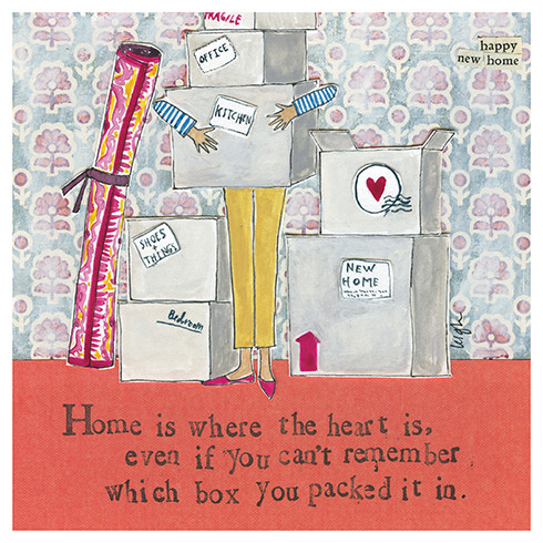 Home Is Where | New Home Greeting Card | CURLY GIRL