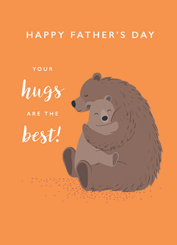 Hugs | Father's Day Greeting Card | CARTE