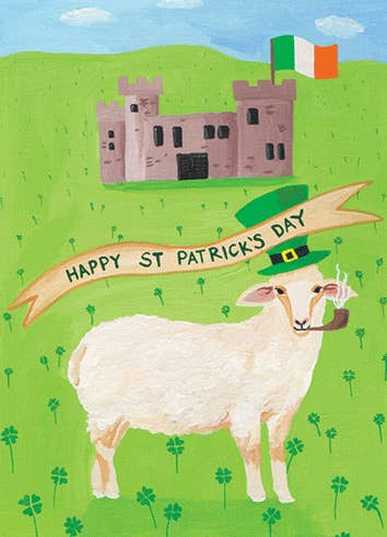 Irish Sheep | St. Patrick's Day Greeting Card | CARTE