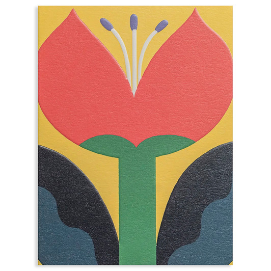 June Flower | Blank Greeting Card | LAGOM