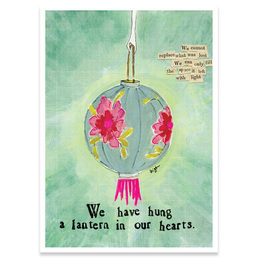 Lantern | Support And Encouragement Greeting Card | CURLY GIRL