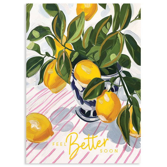 Lemon Vase | Get Well Greeting Card | LOLA