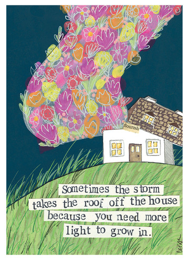 Light To Grow In | Support And Encouragement Greeting Card | CURLY GIRL