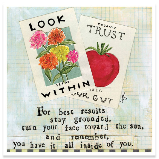 Look Within | Support And Encouragement Greeting Card | CURLY GIRL