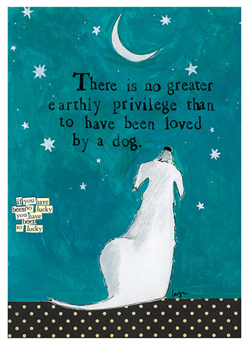 Loved By A Dog | Pet Sympathy Greeting Card | CURLY GIRL