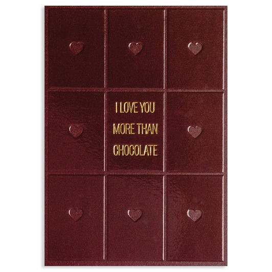 More Than Chocolate | Love Greeting Card | LAGOM