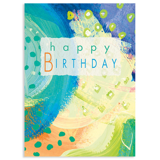Blue Canvas | Birthday Greeting Card | J&M MARTINEZ