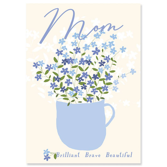 Blue Cup | Mother's Day Greeting Card | J&M MARTINEZ