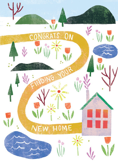 New Home Path | New Home Greeting Card | CARTE