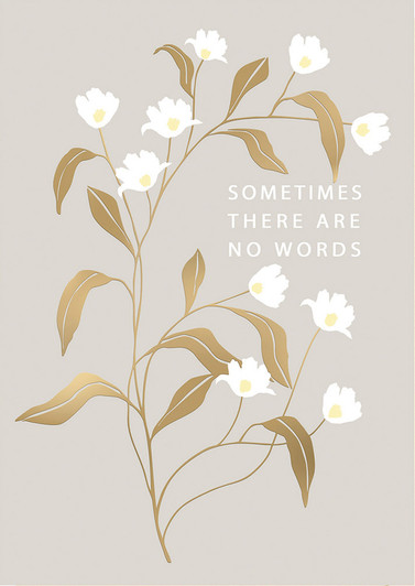 No Words | Sympathy Greeting Card | LOUISE TILLER
