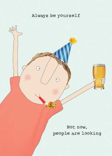 Not Now Boy | Birthday Card | ROSIE MADE A THING