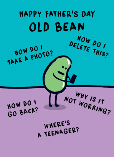 Old Bean | Father's Day Greeting Card | CARTE