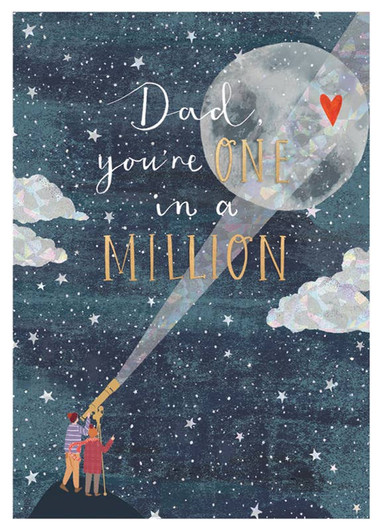 One In A Million | Father's Day Greeting Card | LOUISE TILLER