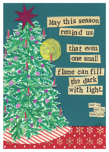 One Small Flame | Holiday Greeting Card | CURLY GIRL