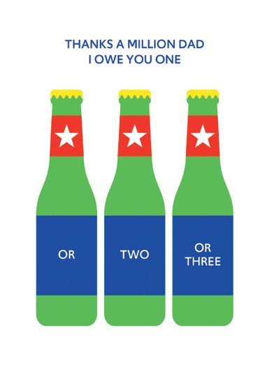 Owe You One | Father's Day Greeting Card | CARTE