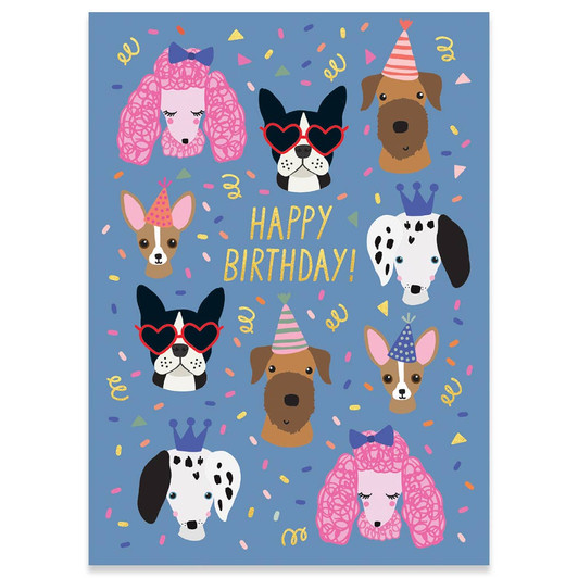Party Dogs | Birthday Greeting Card | CARTE