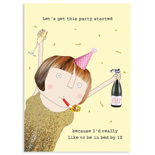 Party Started | Birthday Greeting Card | ROSIE MADE A THING