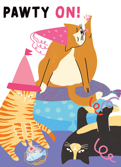 Pawty Time | Birthday Greeting Card | J&M MARTINEZ